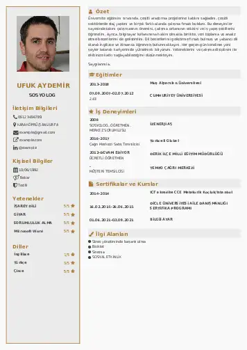 Sosyolog Cv Örnekleri cv indir